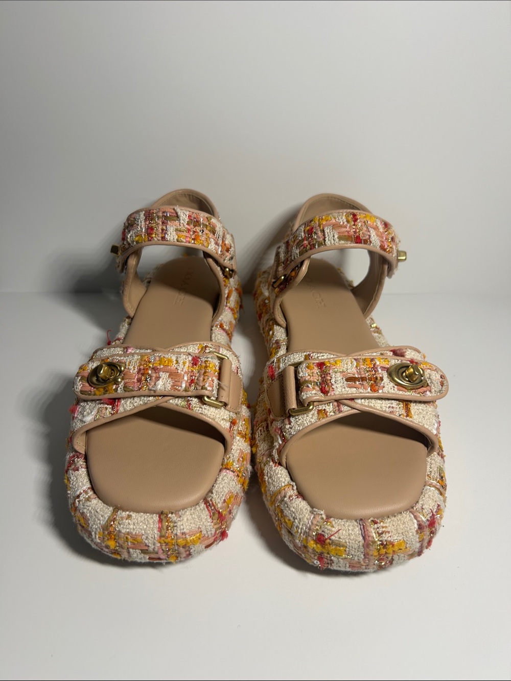 Coach Tweed Peyton Platform Sandals - Picture 3 of 13
